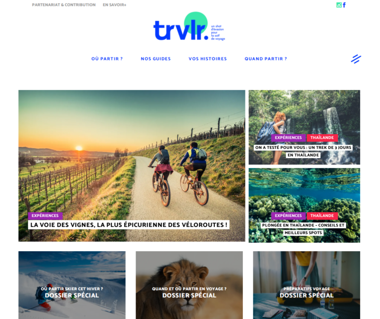 Lancement de Trvlr – Le média 100% digital voyage pour les millenials